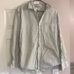 4/$12 Men’s Old Navy Blue, Yellow and White Striped Shirt